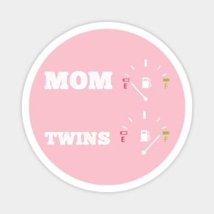 Funny mom mother twins baby family gift idea Magnet